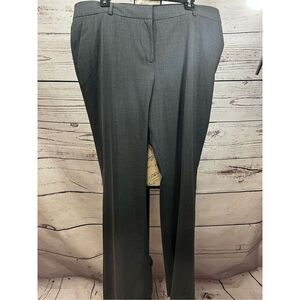 Anne Klein Suit Separates Women's Gray‎ Wool Blend Dress Pants Size 16